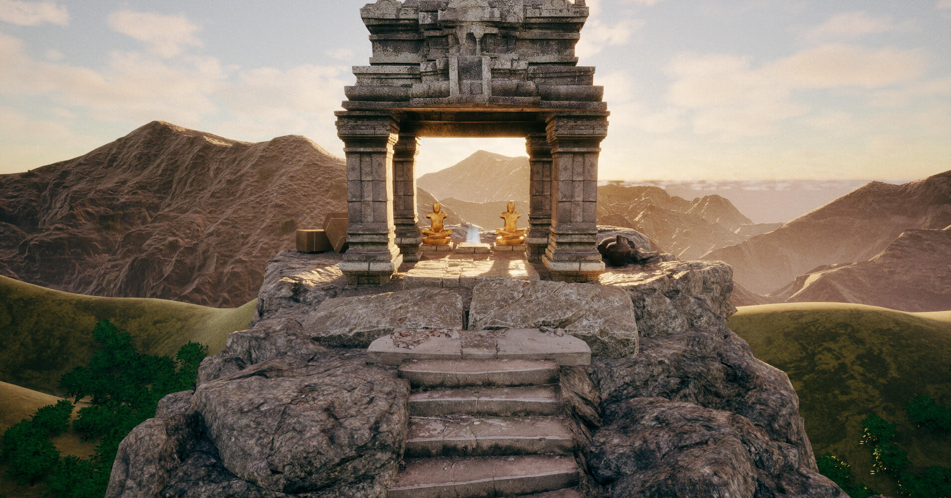 Reach the shrine and discover clues of what happened.